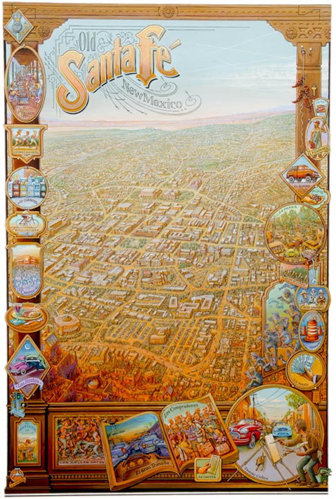 Map of Old Santa Fe